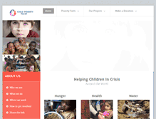 Tablet Screenshot of childpovertyrelief.com